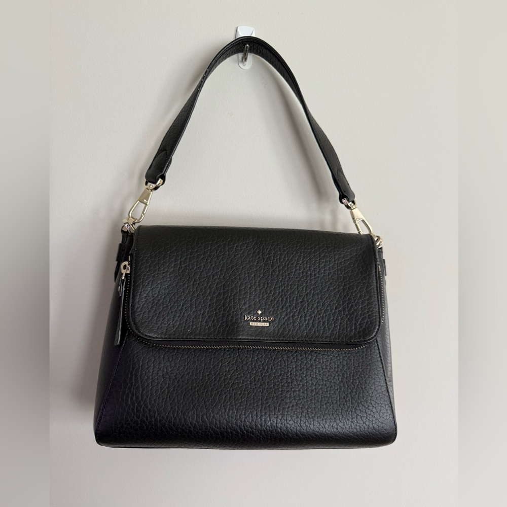 Kate Spade Black Leather Shoulder Bag